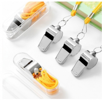 裁判金屬哨子 戶外體育運(yùn)動 不銹鋼哨子（10只裝）