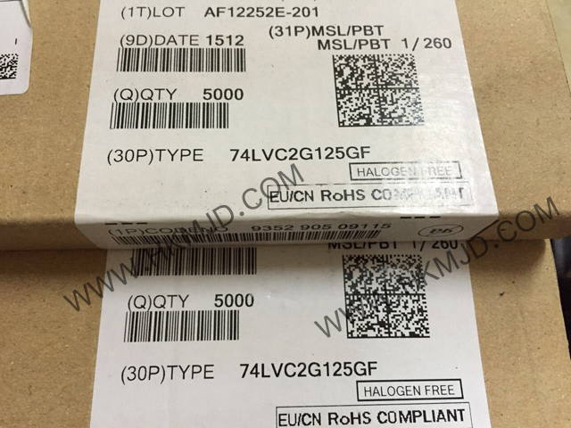 供應(yīng)集成電路 8-XFDFN 74LVC2G125GF 雙總線緩沖器/線路驅(qū)動(dòng)器；3態(tài)