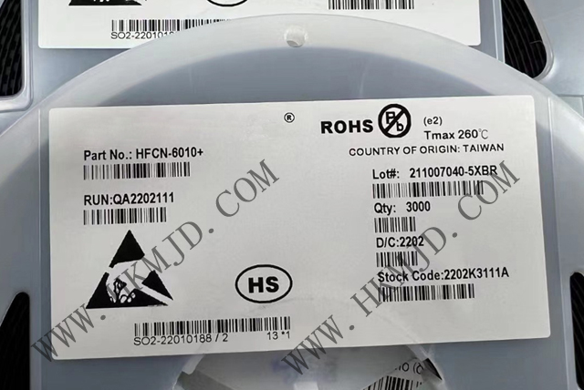 Mini-Circuits濾波器 HFCN-6010+ LTCC 高通濾波器，6300 - 15000MHz