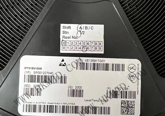 【出售INFINEON】N溝道 MOSFET IPT015N10N5 OptiMOS? 5功率晶體管，100V