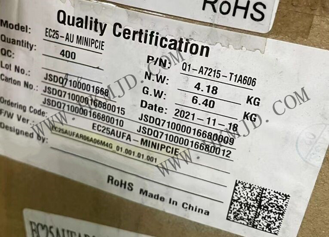 Quectel 4G LTE Cat-4 模塊 EC25AUFA-MINIPCIE 專(zhuān)為 M2M 和 IoT 領(lǐng)域而設(shè)計(jì)