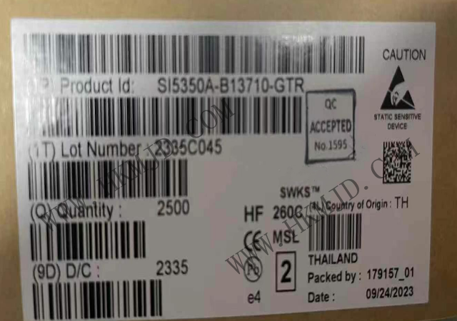 時(shí)鐘發(fā)生器 SI5350A-B13710-GTR 生成任意頻率的時(shí)鐘信號(hào)，覆蓋廣泛的應(yīng)用需求