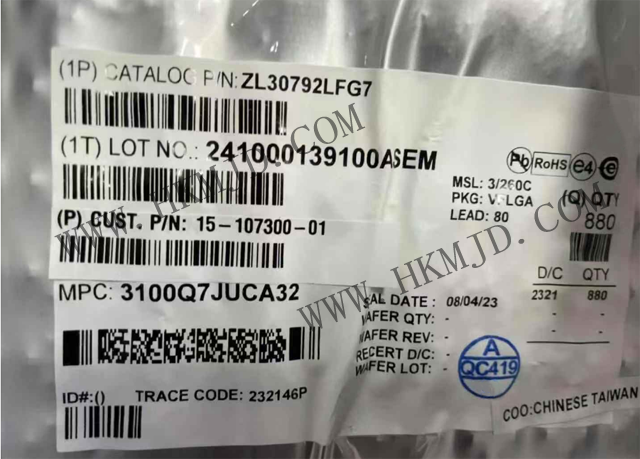 供應(yīng) [Microchip] ZL30792LF IEEE 1588 和同步以太網(wǎng)分組時鐘網(wǎng)絡(luò)同步器