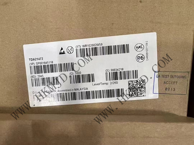 DC/DC開關(guān)轉(zhuǎn)換器Infineon TDA21472 70A、1.5MHz 開關(guān)頻率
