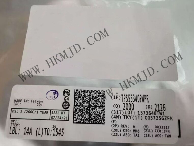 【德州儀器】具有5A、40V  TPS55340PWPR 集成式電源開關(guān)的單片非同步開關(guān)穩(wěn)壓器