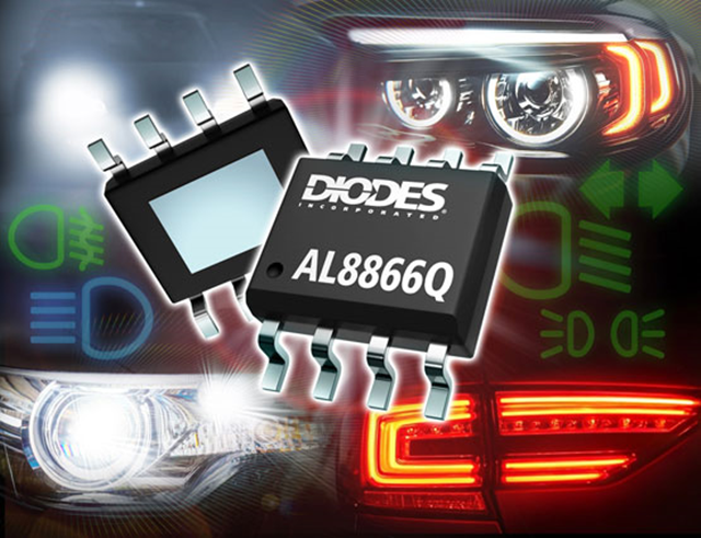 Diodes宣布推出AL8866Q LED 驅(qū)動(dòng)器，擴(kuò)大符合汽車標(biāo)準(zhǔn)的產(chǎn)品組合。