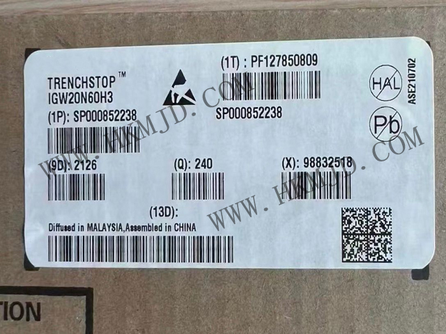【分銷英飛凌IGBT晶體管】IGW20N60H3 600 V，20 A IGBT 分立式，采用 TO-247 封裝