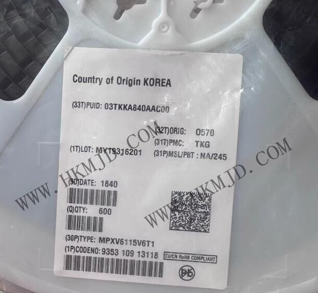 明佳達(dá)出售 (NXP) MPXV6115V6T1 表壓和絕對(duì)壓力傳感器