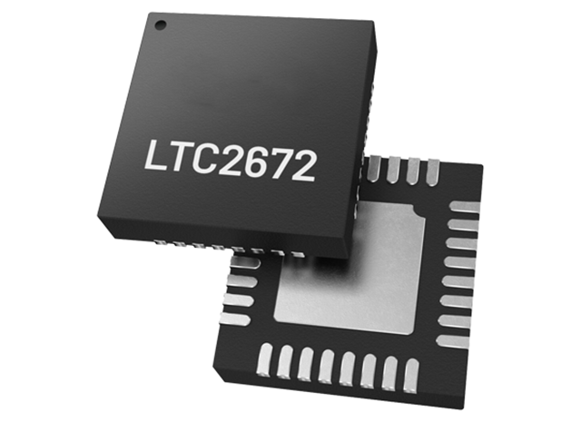 【ADI】LTC2672HUH-12 | 12-bit | 具有內部基準的五通道SPI電流輸出DAC