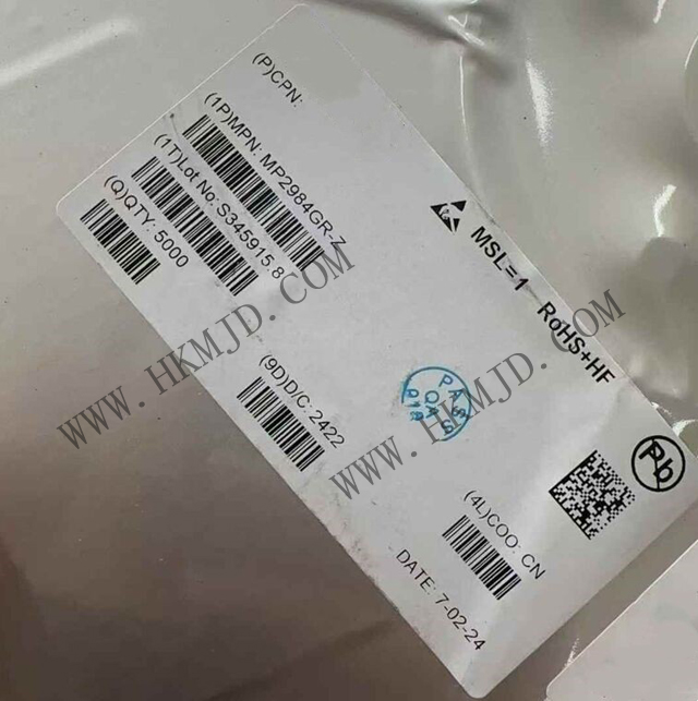 [供應(yīng)] MP2984GR (MPS) 36V，四開關(guān)同步降壓-升壓型控制器
