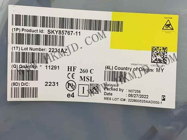現(xiàn)貨供應(yīng)【SKY85767-11】高性能WiFi 6前端模塊（FEM），34.5dB高增益