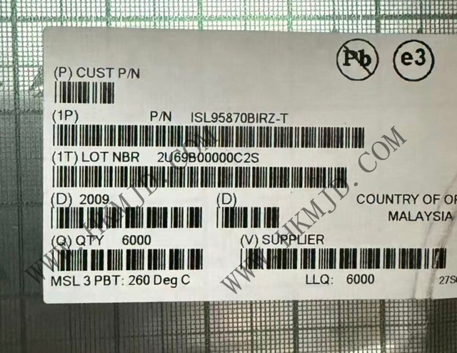 【現(xiàn)貨】明佳達(dá)電子供應(yīng) ISL95870BIRZ（Renesas）單相同步降壓型 PWM 穩(wěn)壓器