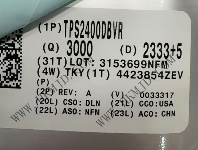 供應(yīng) TI TPS2400DBVR 5.5V過壓保護控制器，具備100V輸入瞬態(tài)保護功能