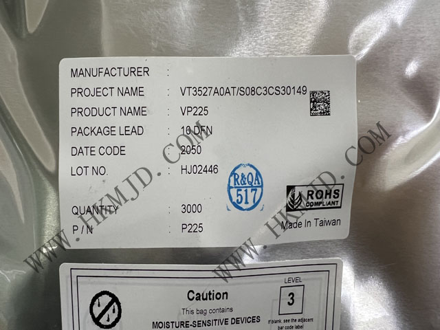 原裝現(xiàn)貨供應(yīng) VP225，一款由 VIA Labs 設(shè)計(jì)的 USB Type-C DFP CC 控制器