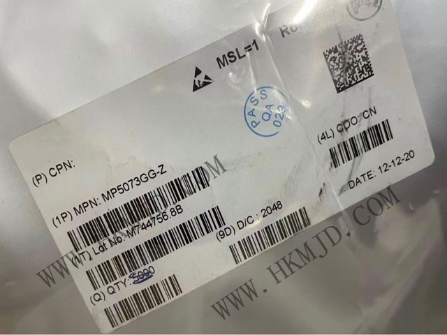 （MPS產品）MP5073GG 集成 50m? 低導通電阻 FET 的 2A, 5.5V負載開關IC
